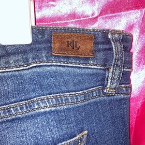 Vintage Ralph Lauren straight leg dark wash denim jean sz 16